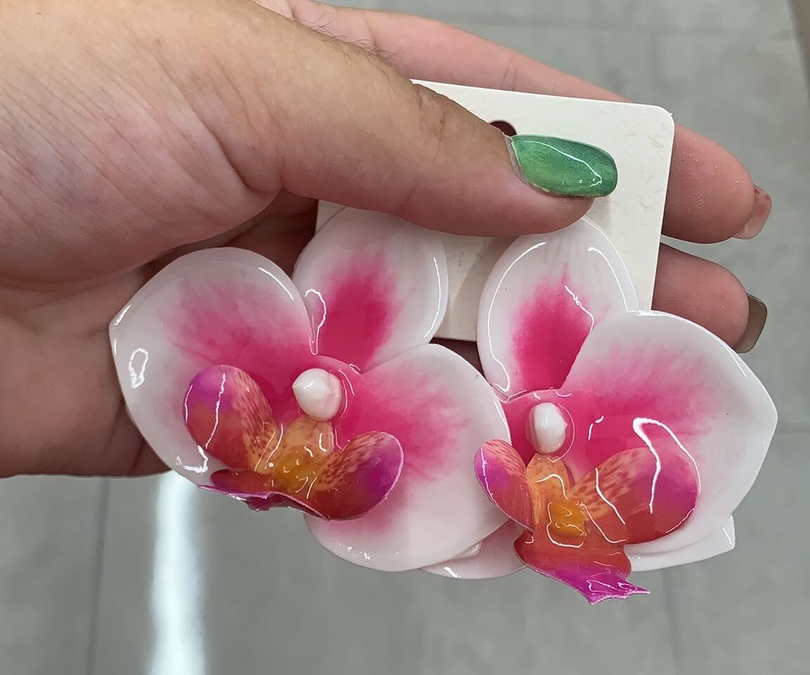 Pendientes de flor exóticas 2