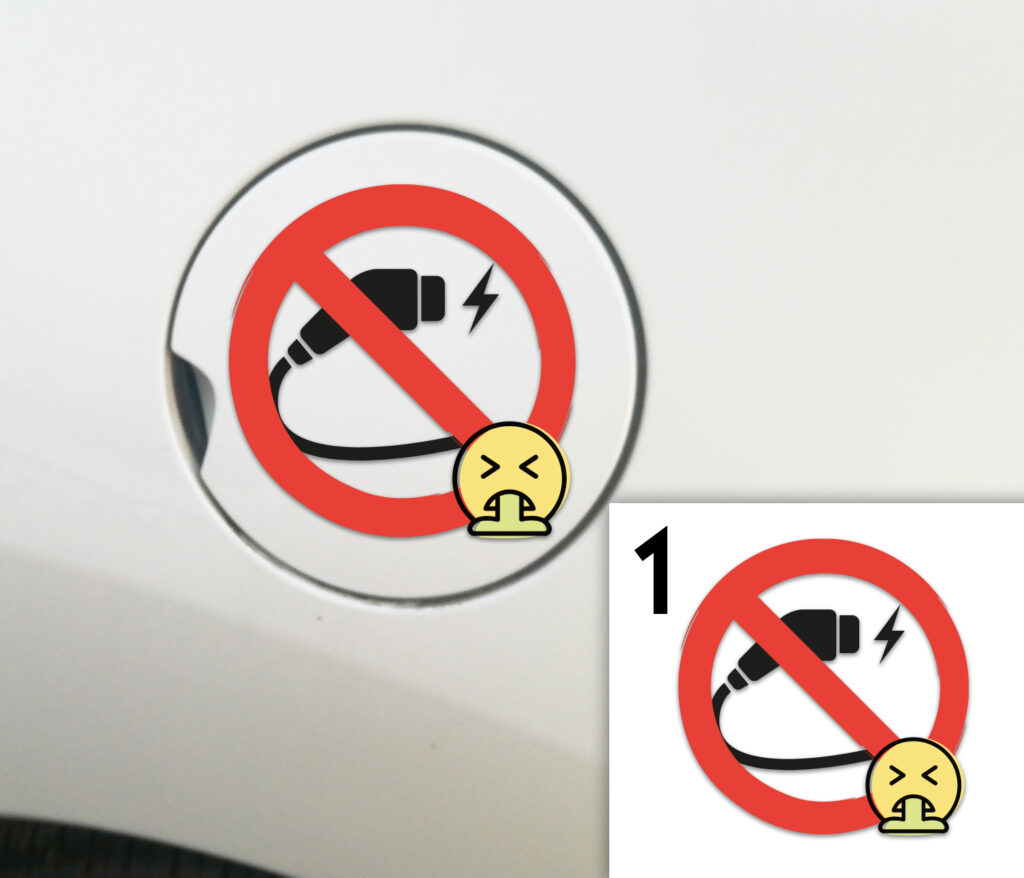 Pegatina para el depósito de coche 1