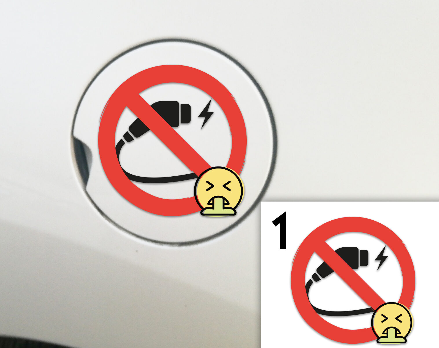 Pegatina para el depósito de coche 1