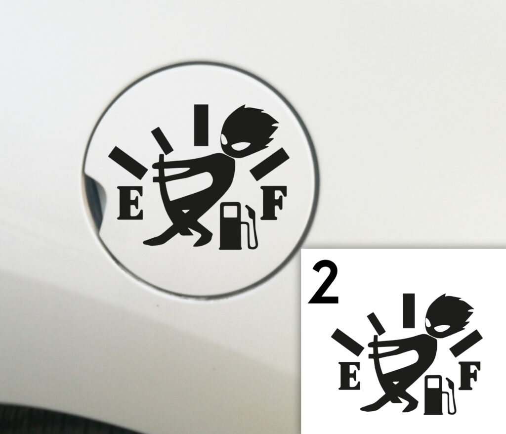 Pegatina para el depósito de coche 2