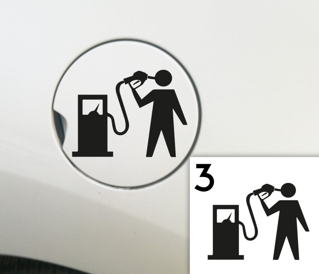 Pegatina para el depósito de coche 3