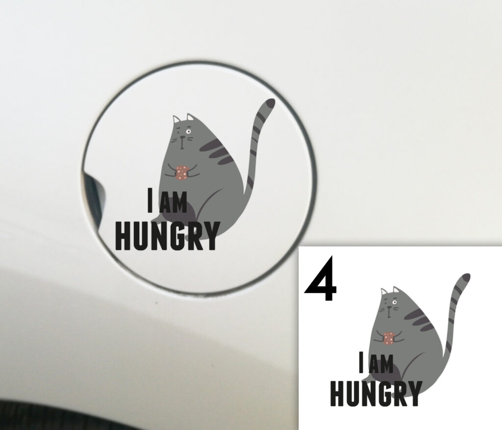 Pegatina para el depósito de coche 4